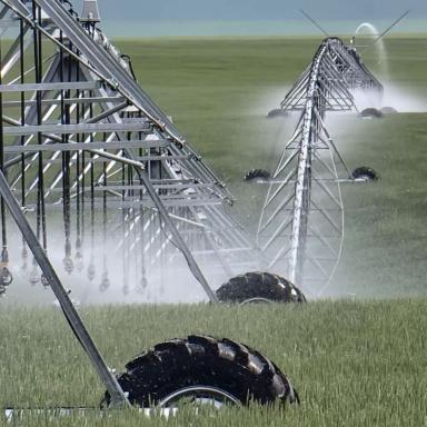 Круговая дождевальная машина Каскад 398 метров (секторная)