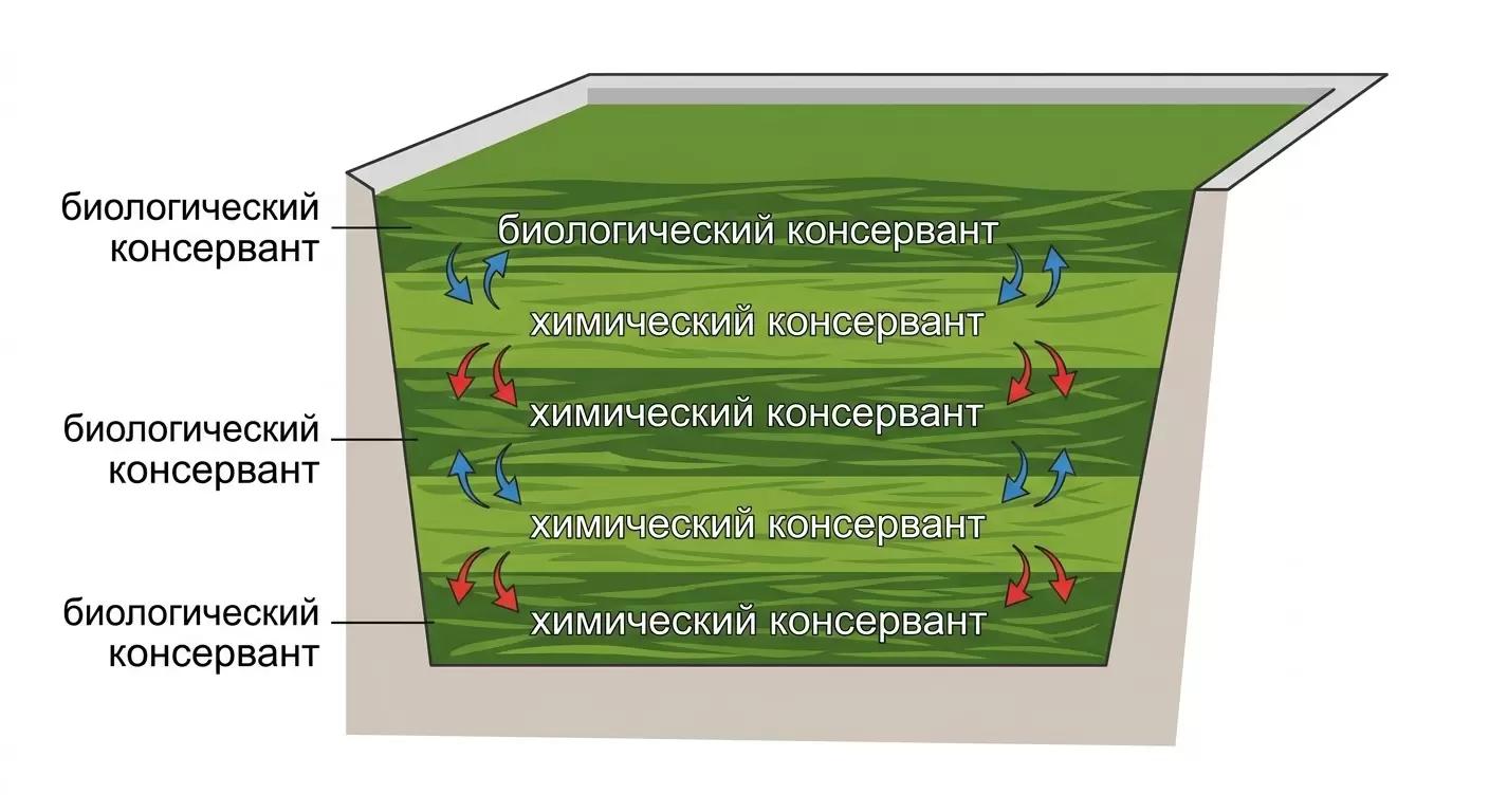 Особенности послойного внесения химических и биологических препаратов