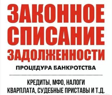 Работаю по всей России. Банкротство физ лиц и ИП 100%