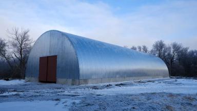 Строительство ангаров-зерноскладов шириной от 15м для КФХ, фермеров