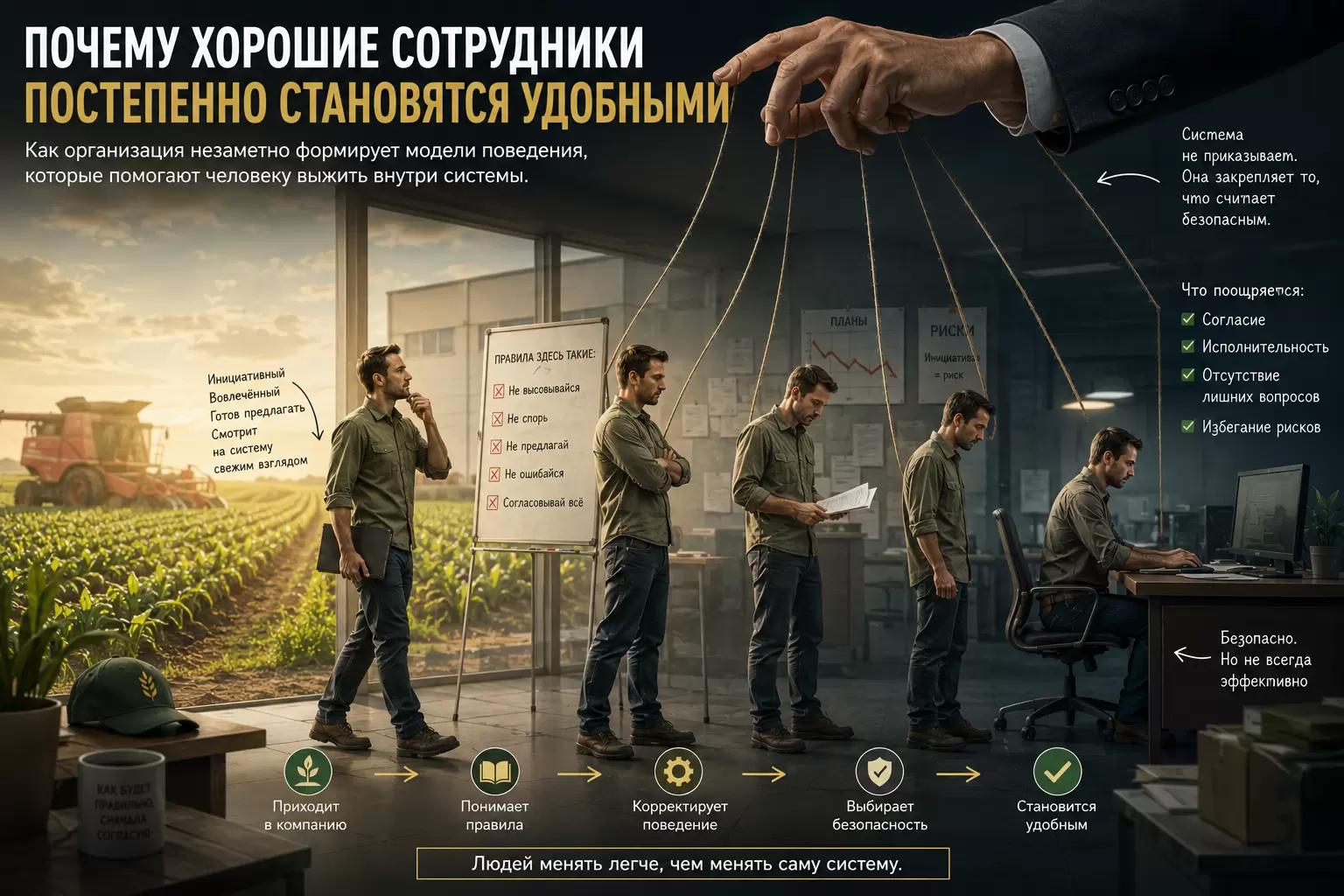 Почему хорошие сотрудники постепенно становятся удобными