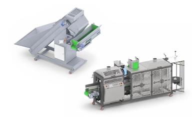 Оборудование для упаковки овощей 10 тонн в час