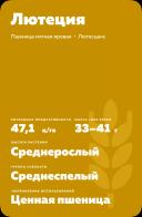 Лютеция сорт мягкой яровой пшеницы