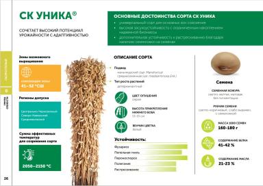 СК Уника сорт сои