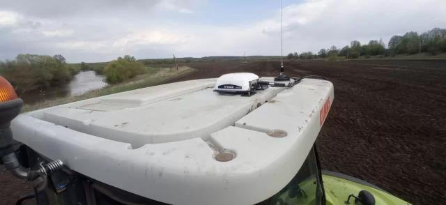 Claas Axion 850 + Trimble