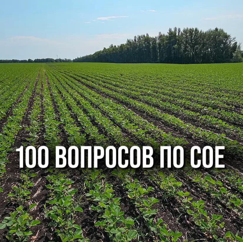 КОМУ "100 ВОПРОСОВ ПО СОЕ" ИЛИ "КАК ВЫРАЩИВАТЬ СОЮ БЕЗ ПОЛИВА НА 30+ Ц/ГА"