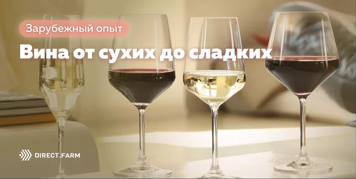 Вина от сухих до сладких