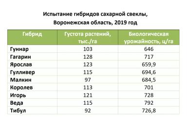Сравнение гибридов сахарной свеклы. Часть 3