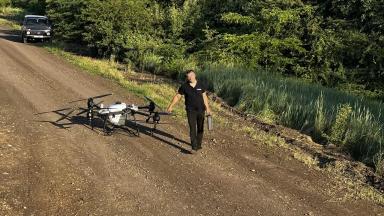 Дрон DJI Agras T40 - первый запуск и обучение оператора