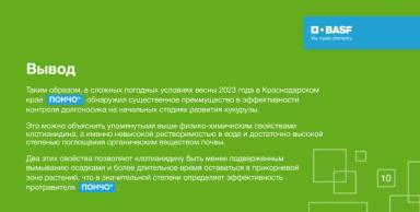 Эффективность ПОНЧО® против листогрызущих вредителей