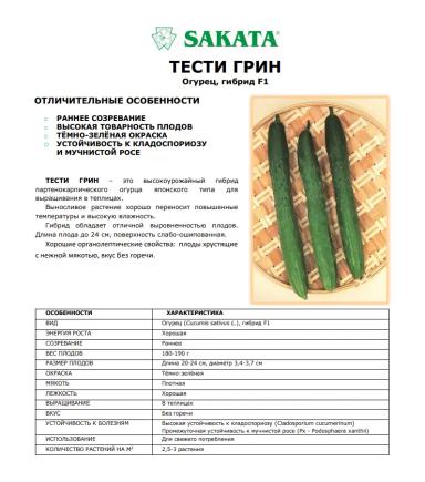 Тести Грин F1 (TASTY GREEN)