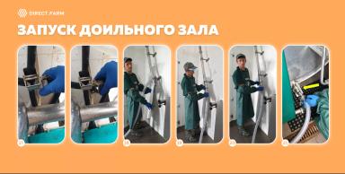 Протокол запуска работы доильного зала