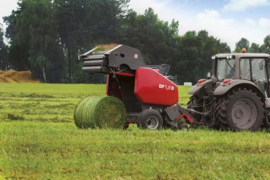 Пресс-подборщик вальцовый с обмоткой в сетку DF 1.8 D UNIA