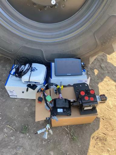 Трактор Кировец К 746 М и автопилот Trimble - точность до 2,5 см