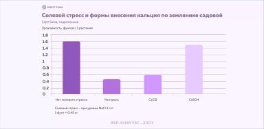 Смягчение солевого стресса клубники с помощью кальция и бора