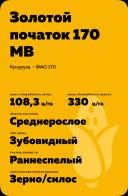 Золотой початок 170 МВ гибрид кукурузы