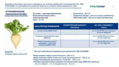 Листовые подкормки продуктами SOLAR NPK micro. Опыт на сахарной свекле.