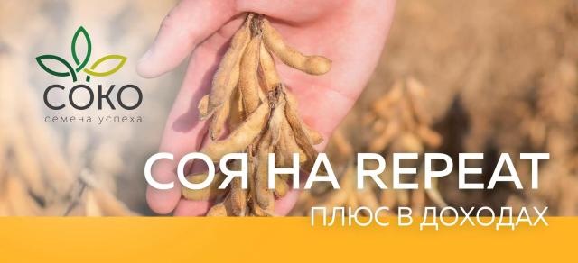 СОЯ НА REPEAT – ПЛЮС В ДОХОДАХ