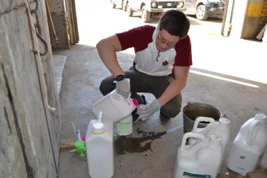 Протравливание семян яровых на Агрополигоне «Приволжье»