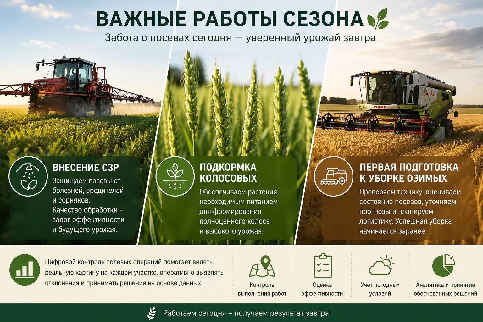 🌾 Поля переходят в один из самых ответственных периодов сезона