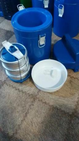 ТЕРМОСА 3-х порционные для 1+2+3 горячего блюда на (1) человека  Алюминиевые.