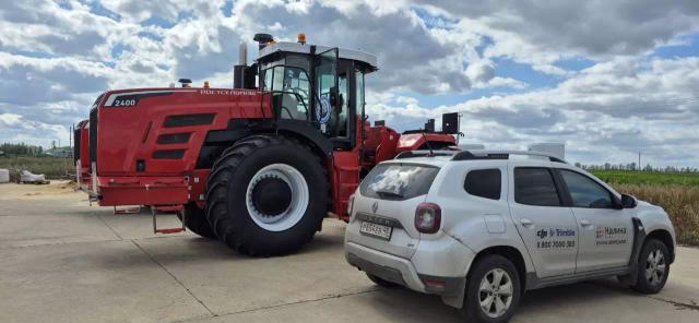 Трактора РСМ 2400 и автопилот Trimble. Точность работы до 2см