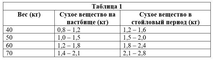 Правильное кормление молочных овец