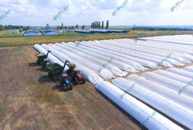 Полимерные рукава от Лелаф для хранения зерна, жома