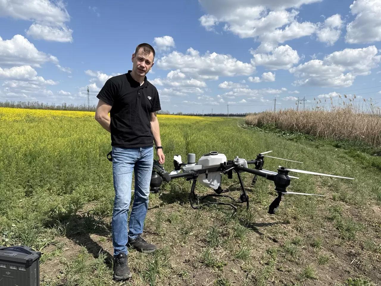 Агродроны DJI Agras T50. Выставка Золотая Нива 2025
