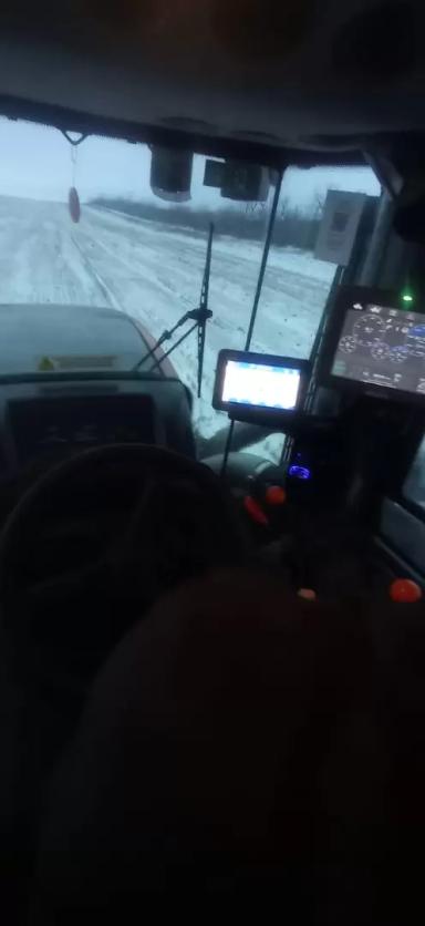 Роскошный зимний тандем РСМ 2375  и автопилота Trimble