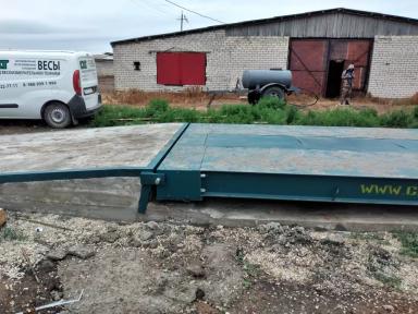 Глава КФХ Абдулаев из Ровенского района приобрел 80 тонные автовесы