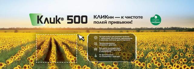 КЛИК®  500 - решение проблемы двудольных сорняков для кукурузы и подсолнечника!