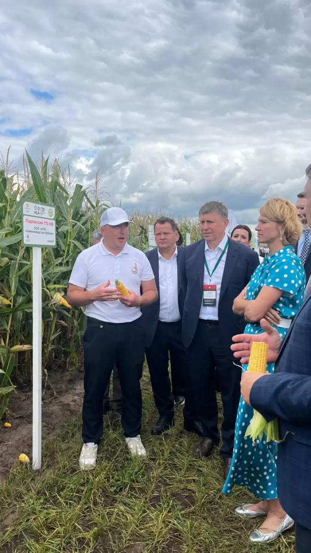 🥇 Представили посевы кукурузы Министру сельского хозяйства РФ на «Русском