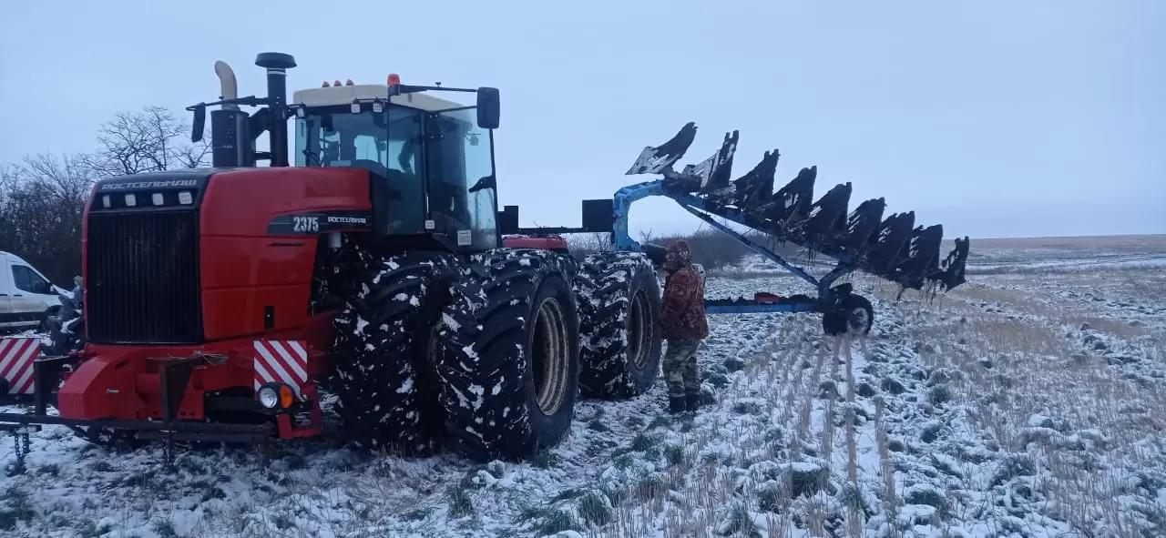 Роскошный зимний тандем РСМ 2375  и автопилота Trimble