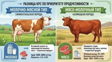 Молочно-мясной и мясо-молочный скот ?