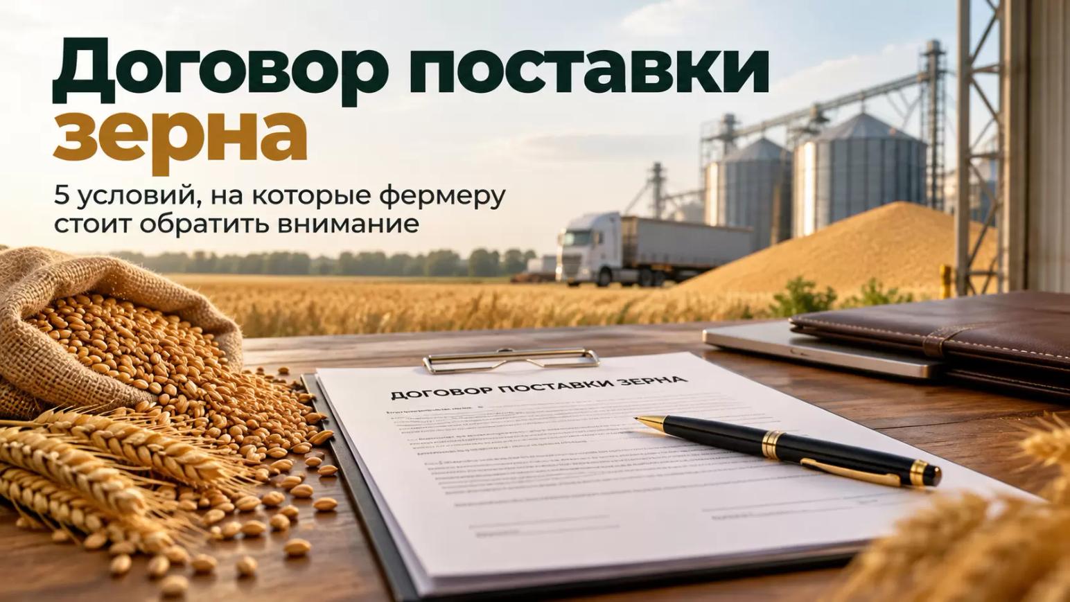 🌾 Договор поставки зерна:  условия, на которые фермеру стоит обратить внимание