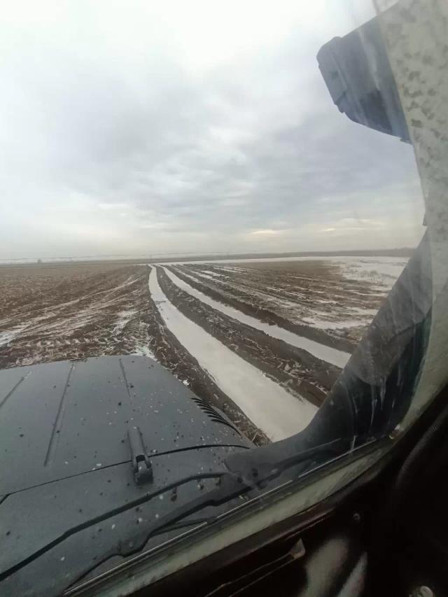 Уборка картофеля по снегу