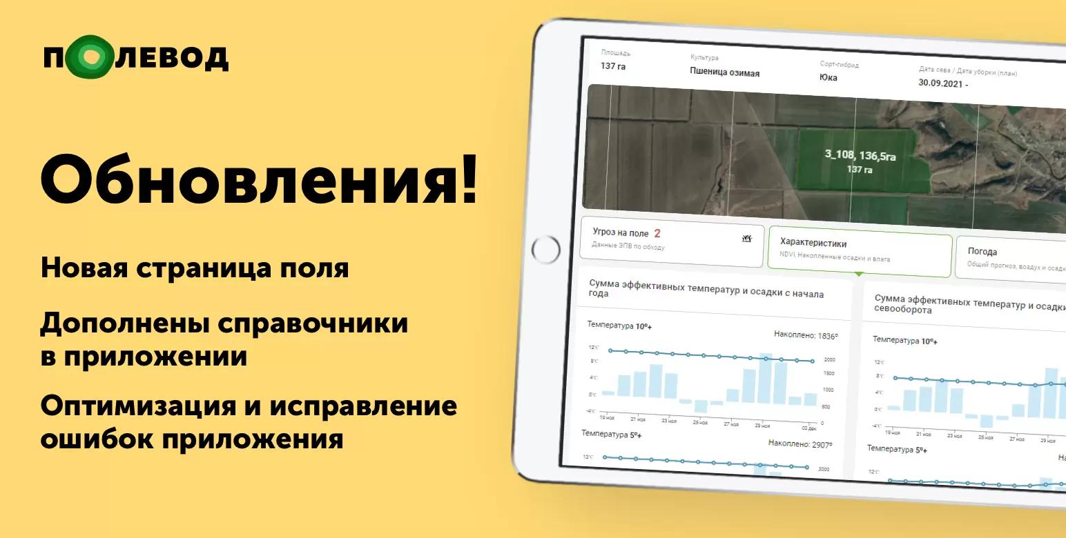 1-2-3…ReStart! Обновления в “Полеводе”