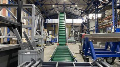 L-образный ленточный транспортер конвейер