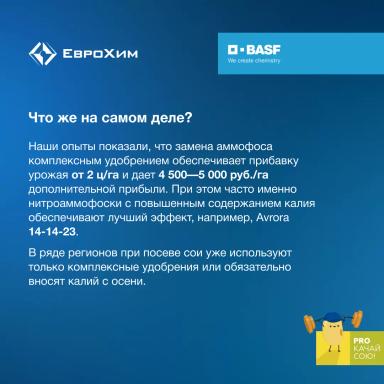 PROкачай сою! "Кормим" сою правильно