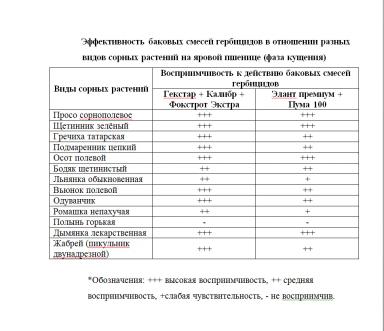 Гербицидная обработка пшеницы против устойчивых сорных растений.