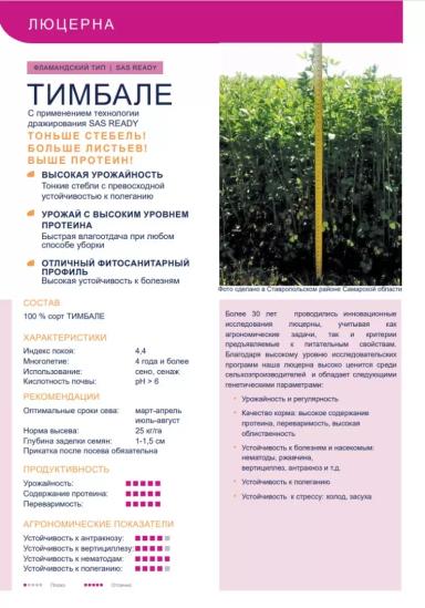 Тимбале люцерна синяя