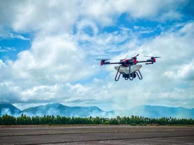 Дроны на посеве риса: меньше затрат, больше урожая