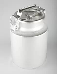 БИДОН АЛЮМИНИЕВЫЙ 10 л. Крышка плотная фляжная.