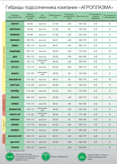 Премьер гибрид подсолнечника