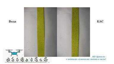 Использование дронов в производственных опытах АО Артель