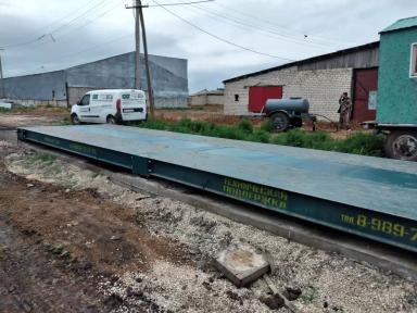 Глава КФХ Абдулаев из Ровенского района приобрел 80 тонные автовесы