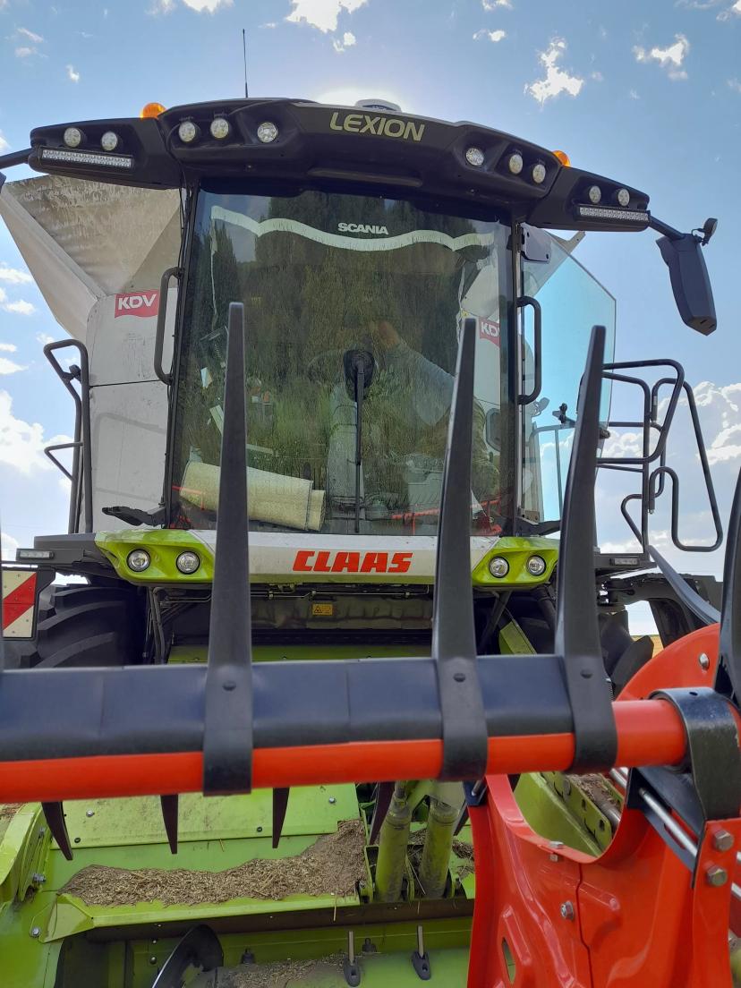 Мощный производительный красавец Lexion 8600 и система Autopilot Trimble