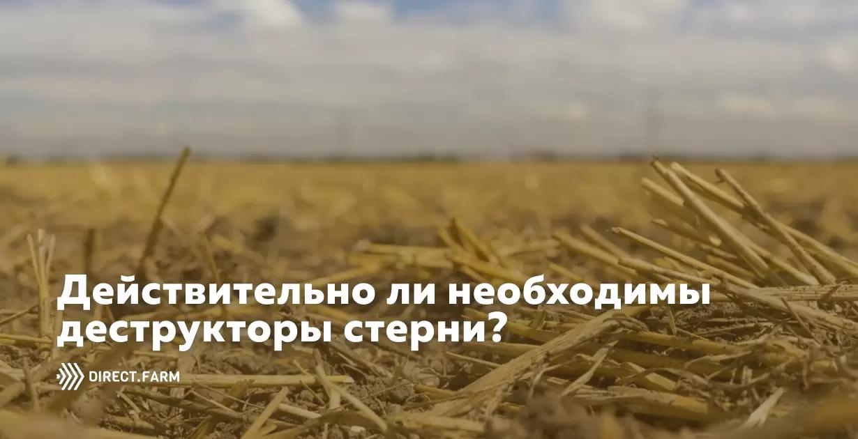 Деструкторы стерни повышают плодородие почв?
