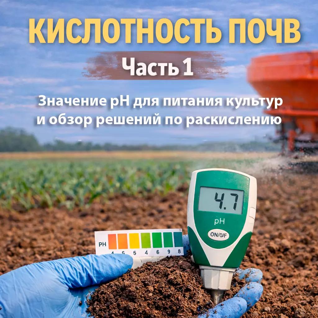Значение pH почвы для питания культур и обзор решений по раскислению (часть 1)